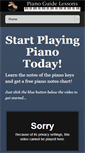 Mobile Screenshot of pianoguidelessons.com